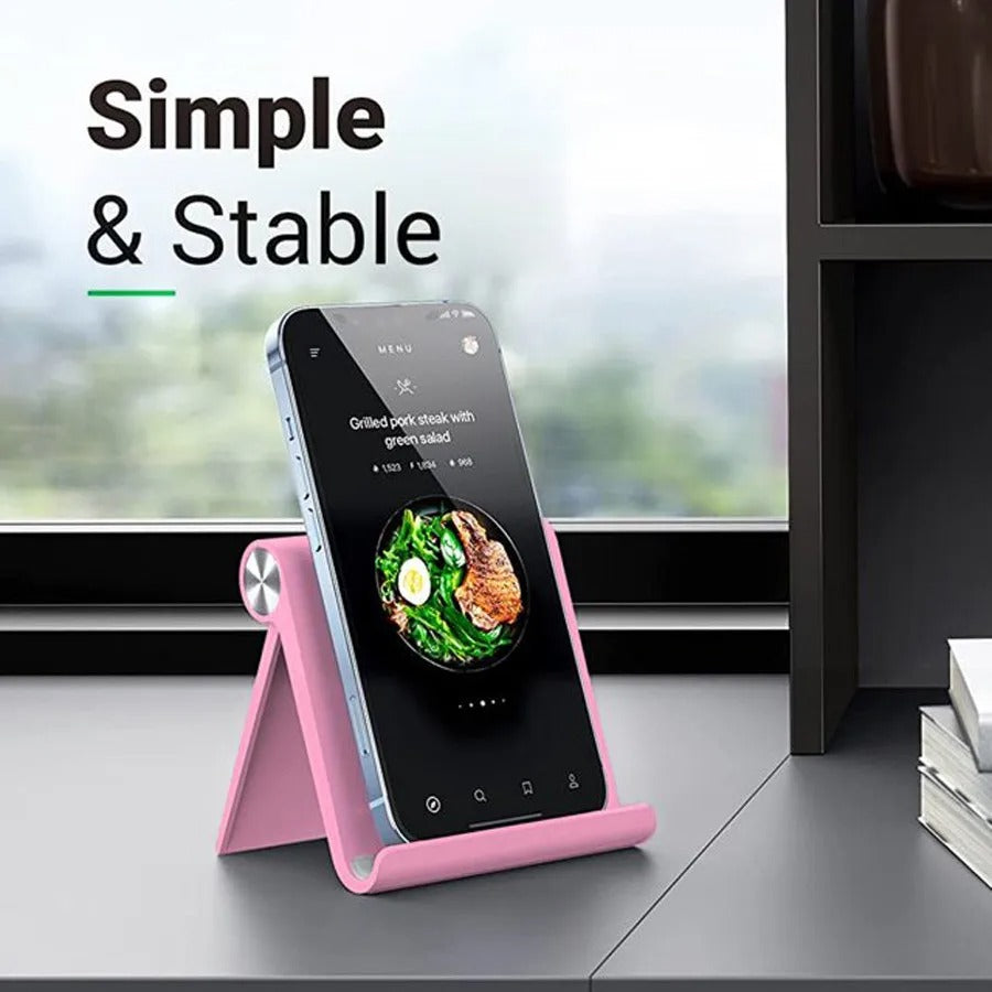 Adjustable Phone Holder Stand Portable Foldable Desktop Phone Support Universal Cell Phone Stand for iPhone, Samsung