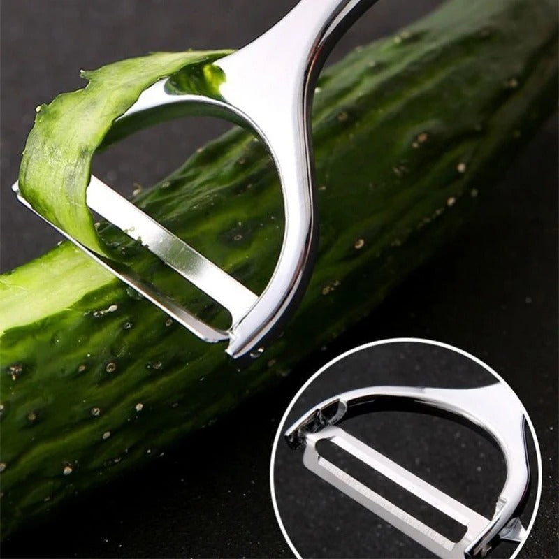 Stainless Steel Paring Knife Wholesale Pumpkin Melon Planer Kitchen Zinc Alloy Fruit and Melon Household Peeler Scraping Knife