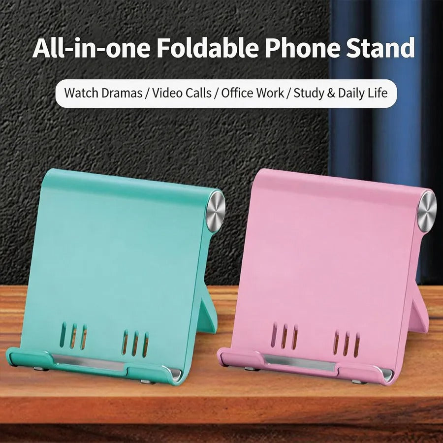 Adjustable Phone Holder Stand Portable Foldable Desktop Phone Support Universal Cell Phone Stand for iPhone, Samsung
