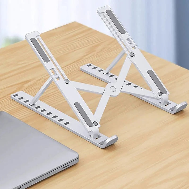 Easy-to-Adjust Laptop Stand for Macbook; Foldable and Non-slip Cooling Base for Laptop/Tablet/Phone