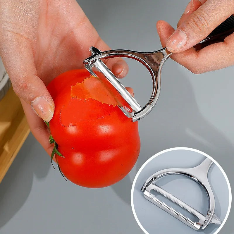 Stainless Steel Paring Knife Wholesale Pumpkin Melon Planer Kitchen Zinc Alloy Fruit and Melon Household Peeler Scraping Knife