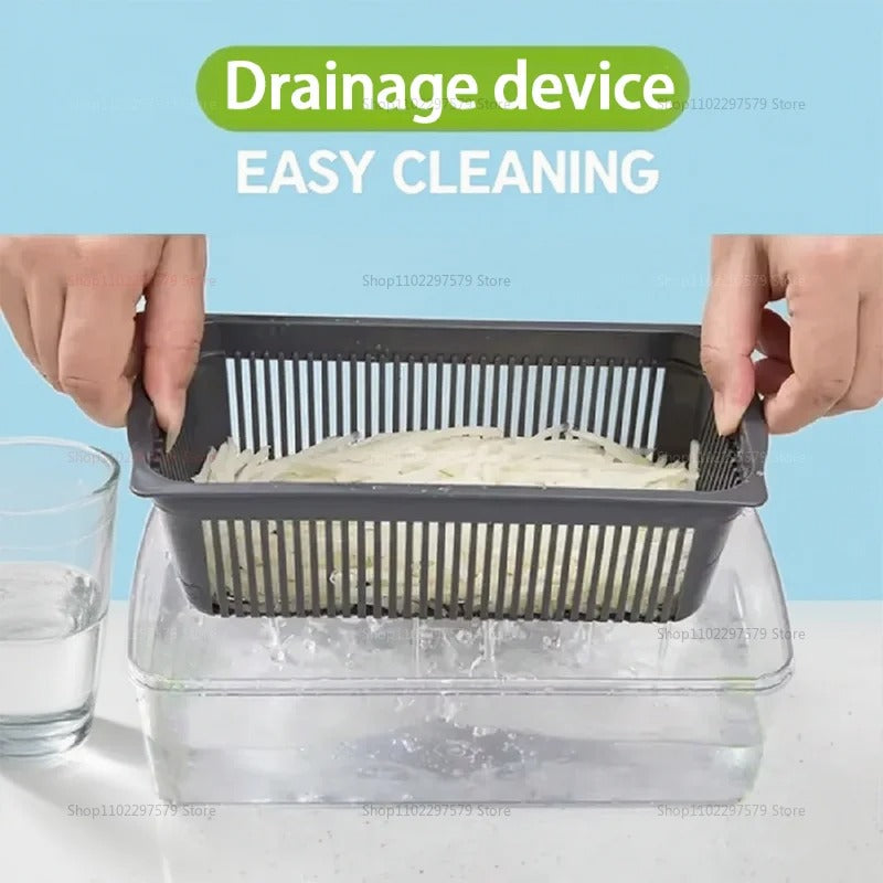 14/16 In1 Portable Vegetable Cutter Shredder Multifunctional Slicer Chopper Carrot Grater Reusable Fruit Veggie Cutting Tool