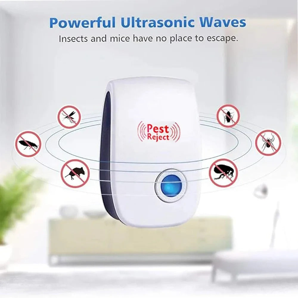 Plug-In Ultrasonic Pest Repeller,Electronic Insect Control,Mosquito Repellent For Home,Repels Mice Ants Spiders Cockroaches
