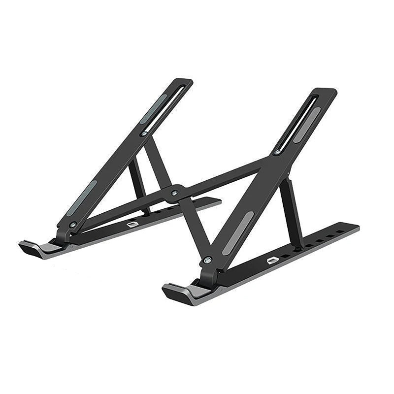 Easy-to-Adjust Laptop Stand for Macbook; Foldable and Non-slip Cooling Base for Laptop/Tablet/Phone